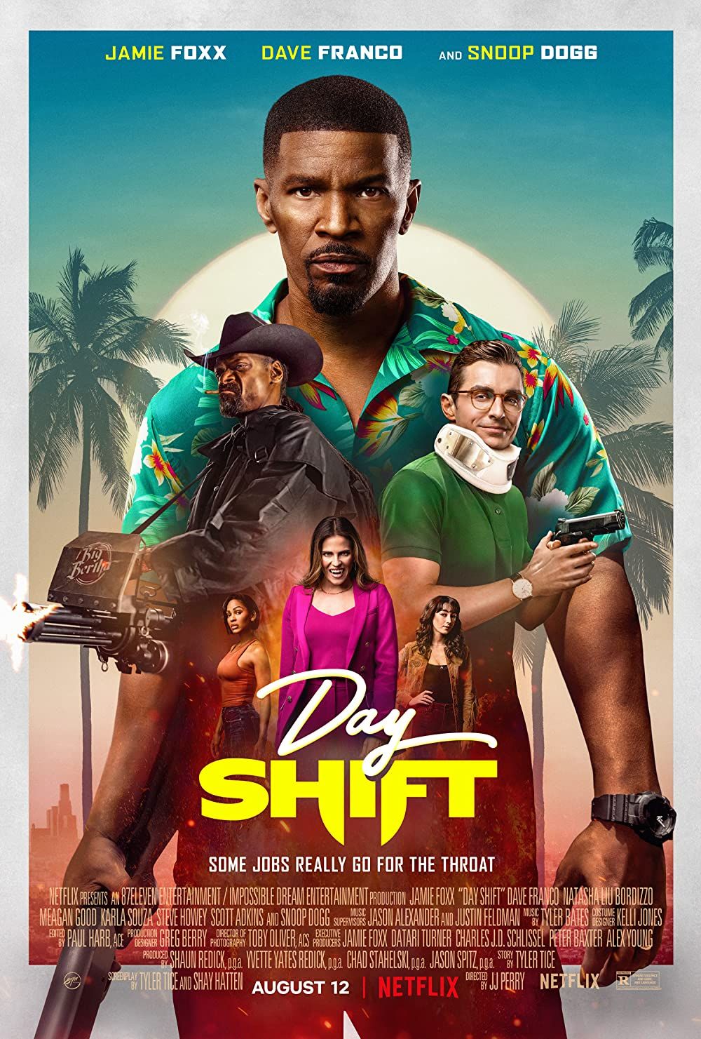 poster of Day Shift (2022) Hindi Dubbed NF HDRip