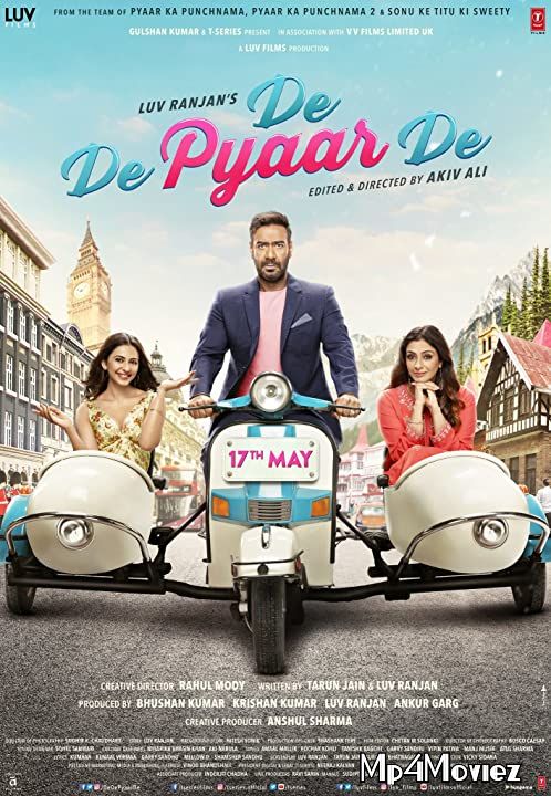 poster of De De Pyaar De (2019) Hindi WEB-DL