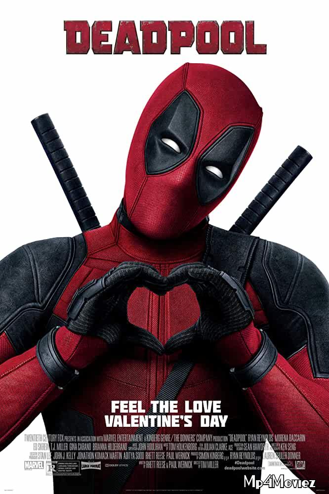 poster of Deadpool 2016 ORG BluRay Hindi Dubbed Movie