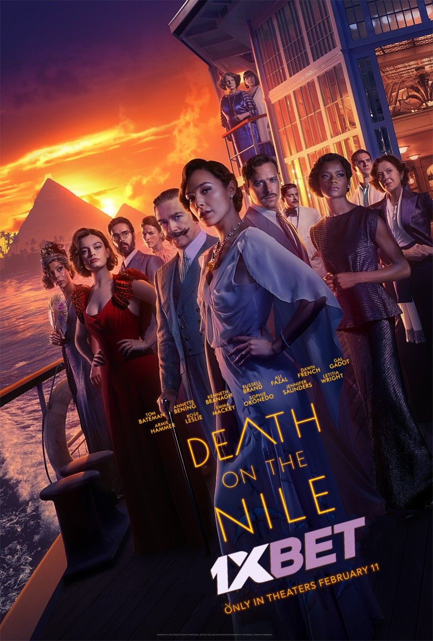 poster of Death on the Nile (2022) Hindi ORG (Clean) Dubbed HDRip