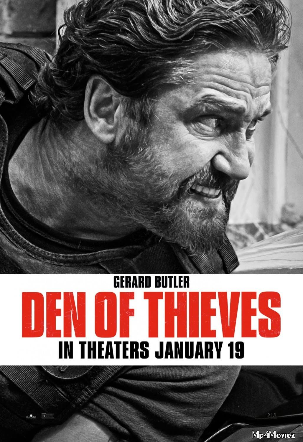 poster of Den of Thieves (2018) Hindi ORG Dubbed BRRip