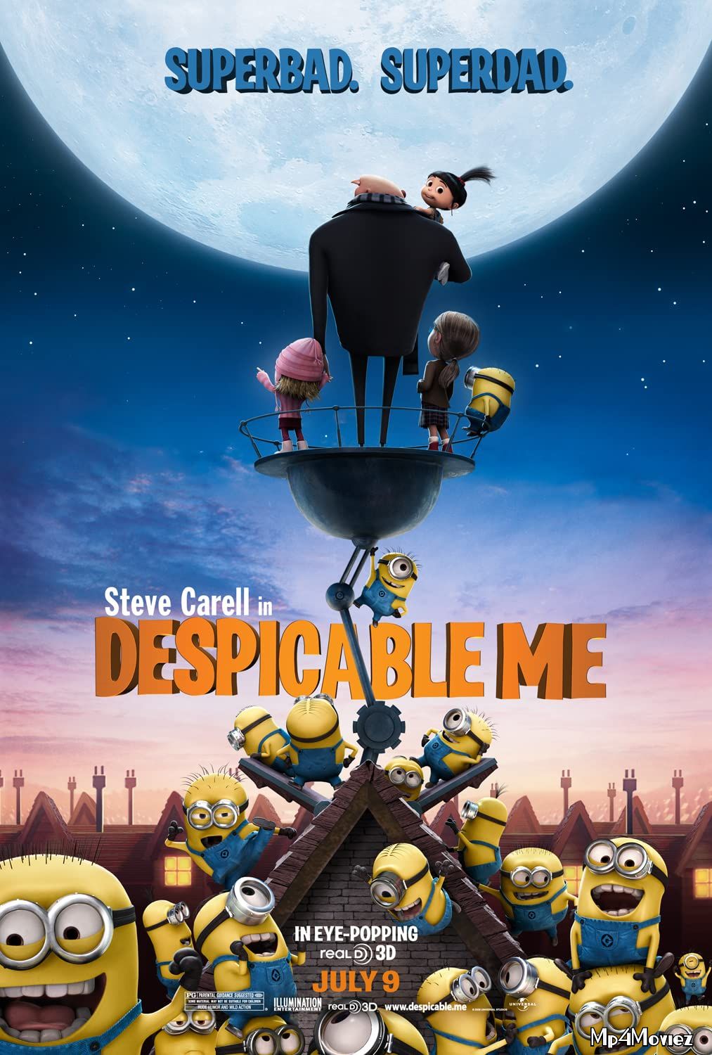 poster of Despicable Me (2010) Hindi Dubbed BRRip