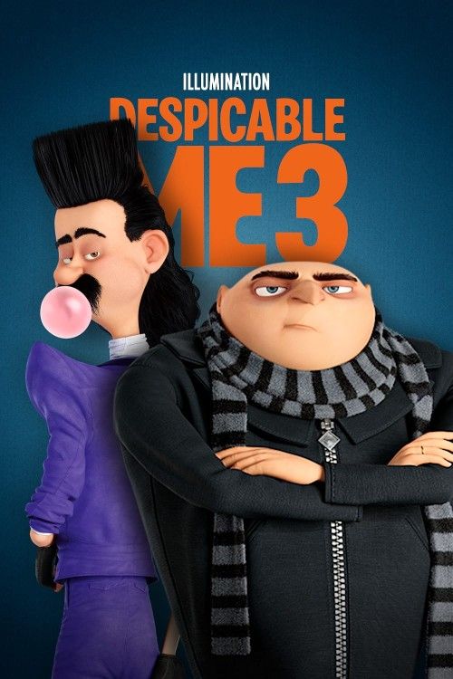 poster of Despicable Me 3 2017 Hindi Dubbed Movie