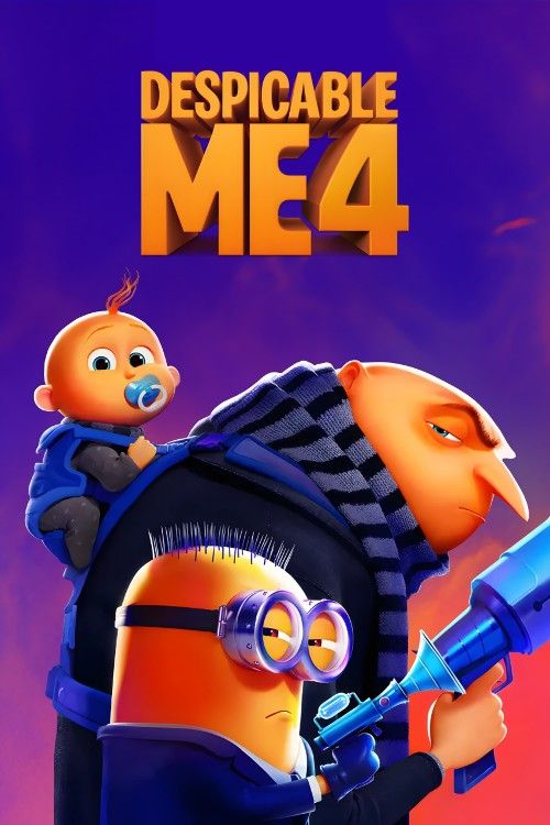 poster of Despicable Me 4 (2024) Hindi ORG Dubbed