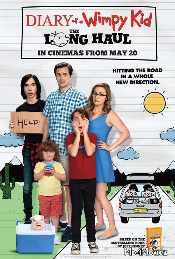 poster of Diary of a Wimpy Kid The Long Haul 2017 Hindi Dubbed Movie