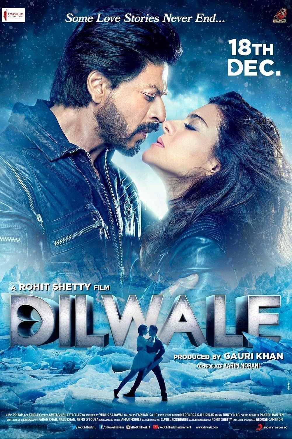 poster of Dilwale (2015) Hindi Movie