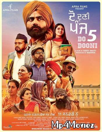 poster of Do Dooni Panj (2019) Punjabi HDTV