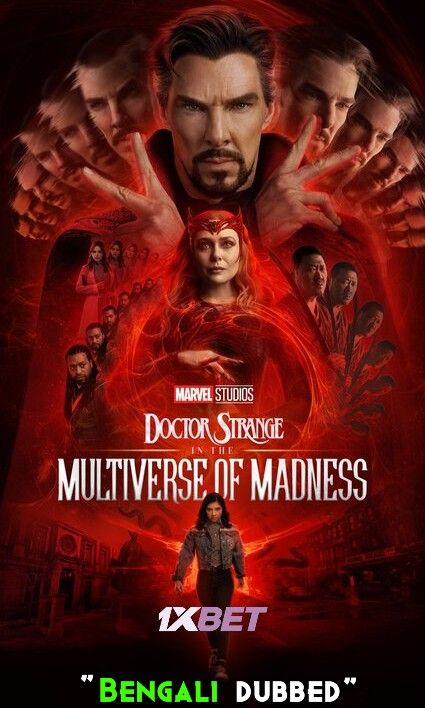 poster of Doctor Strange in the Multiverse of Madness (2022) Bengali Dubbed HDRip