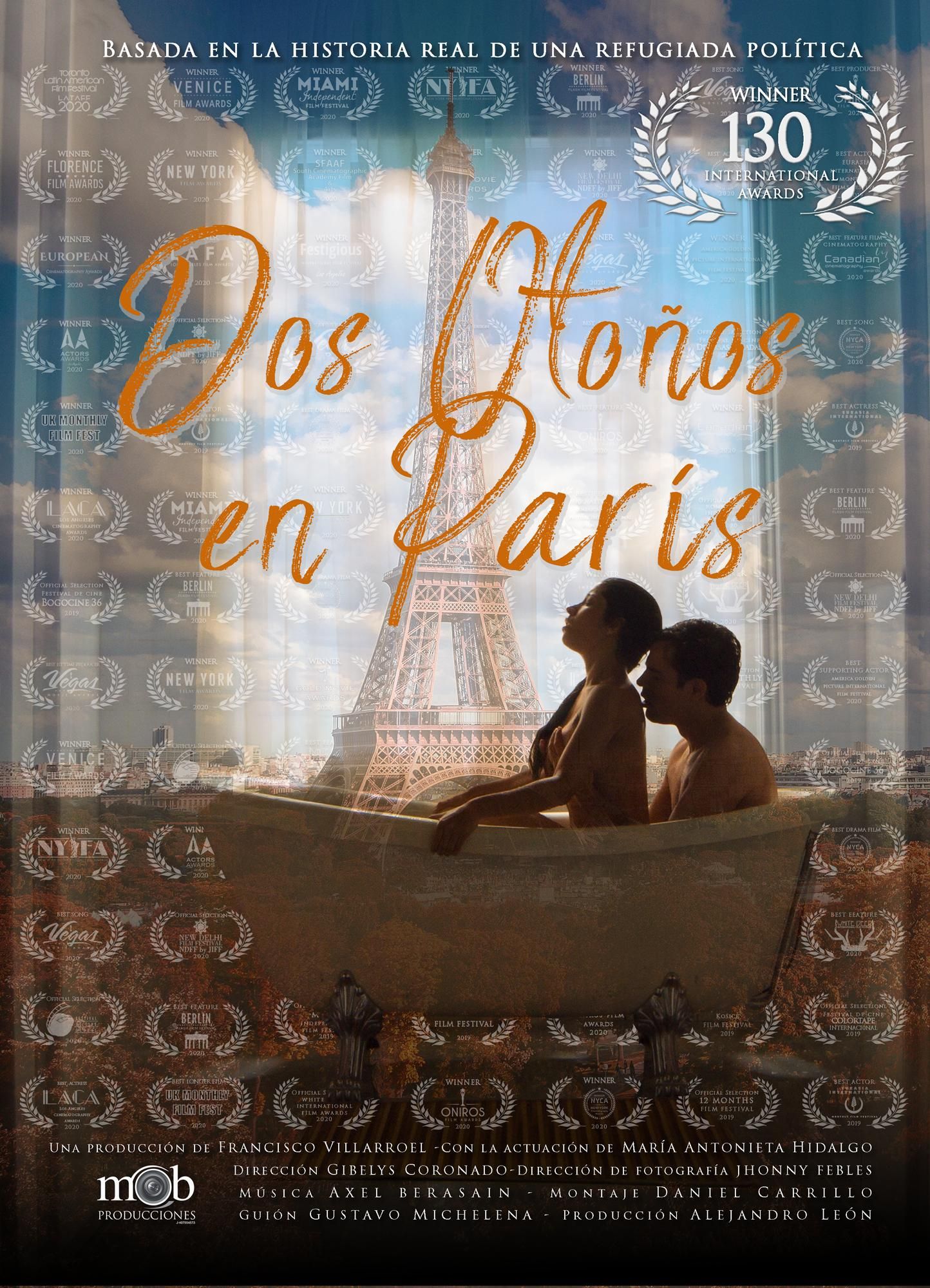 poster of Dos Otonos en Paris (2019) Hindi Dubbed (Unofficial) WEBRip