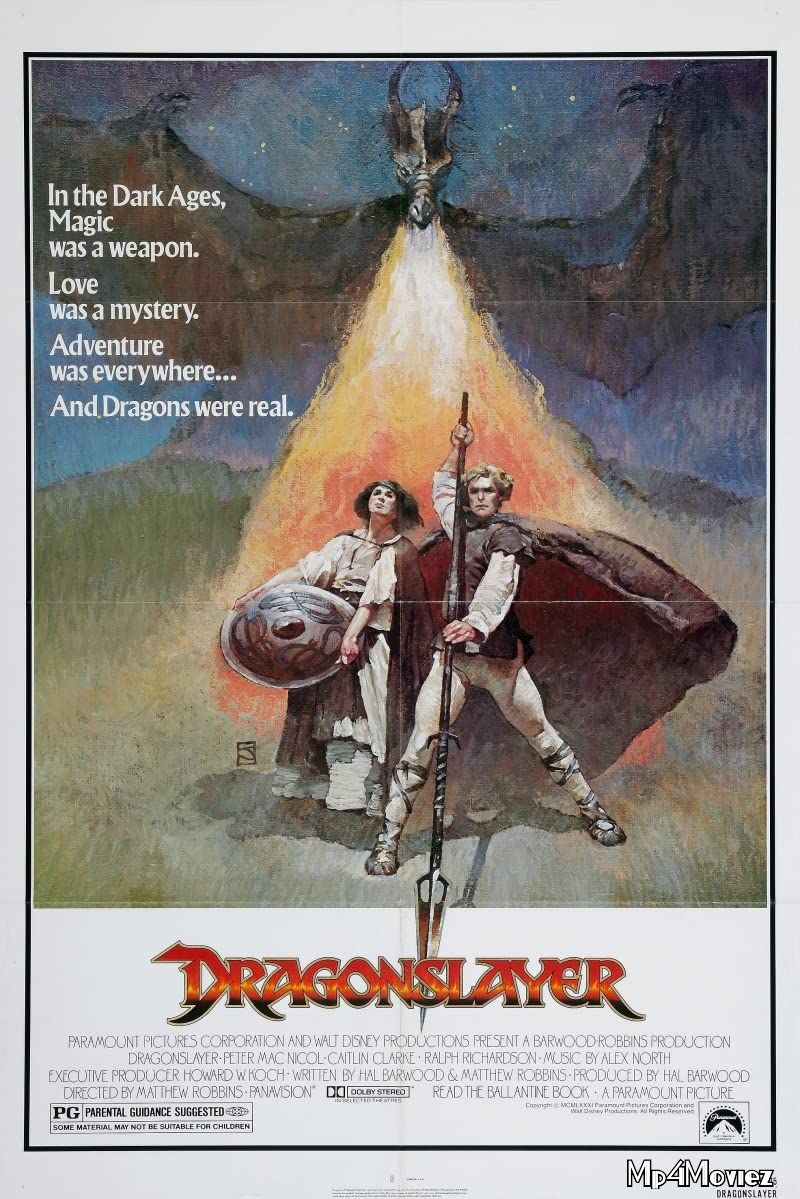 poster of Dragonslayer 1981 Hindi Dubbed Full Movie