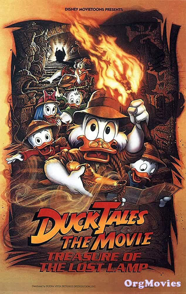 poster of DuckTales the Movie Treasure of the Lost Lamp 1990 Hindi Dubbed Full Movie