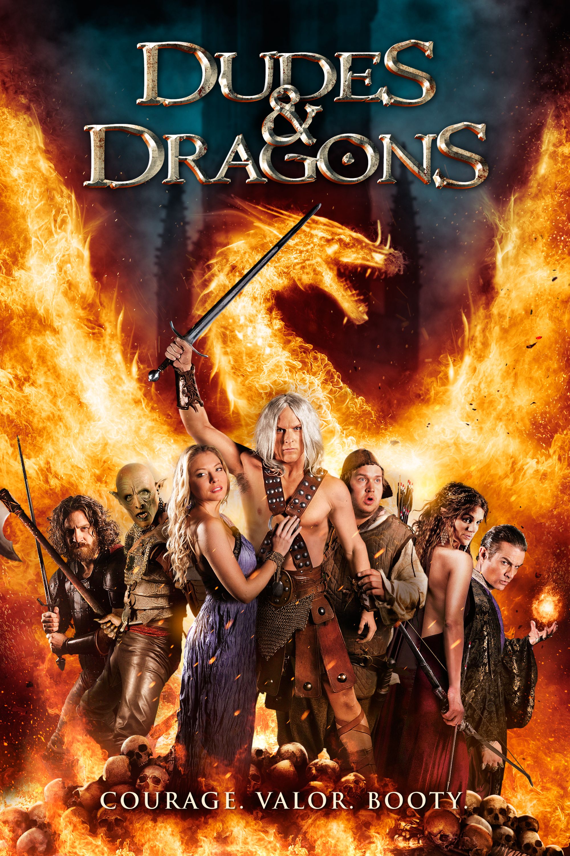 poster of Dudes And Dragons (2015) Hindi Dubbed BluRay