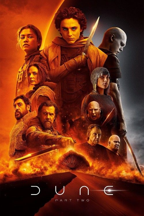 poster of Dune: Part Two (2024) Hollywood English Movie