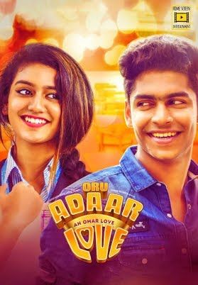 poster of Ek Dhansu Love Story – Oru Adaar Love (2019) Hindi Dubbed HDRip