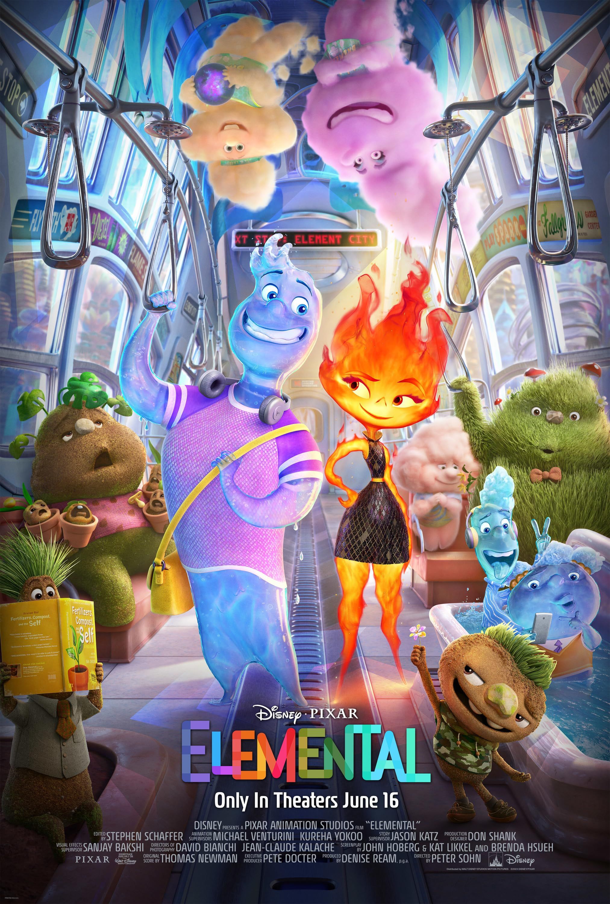 poster of Elemental (2023) Hollywood English Movie