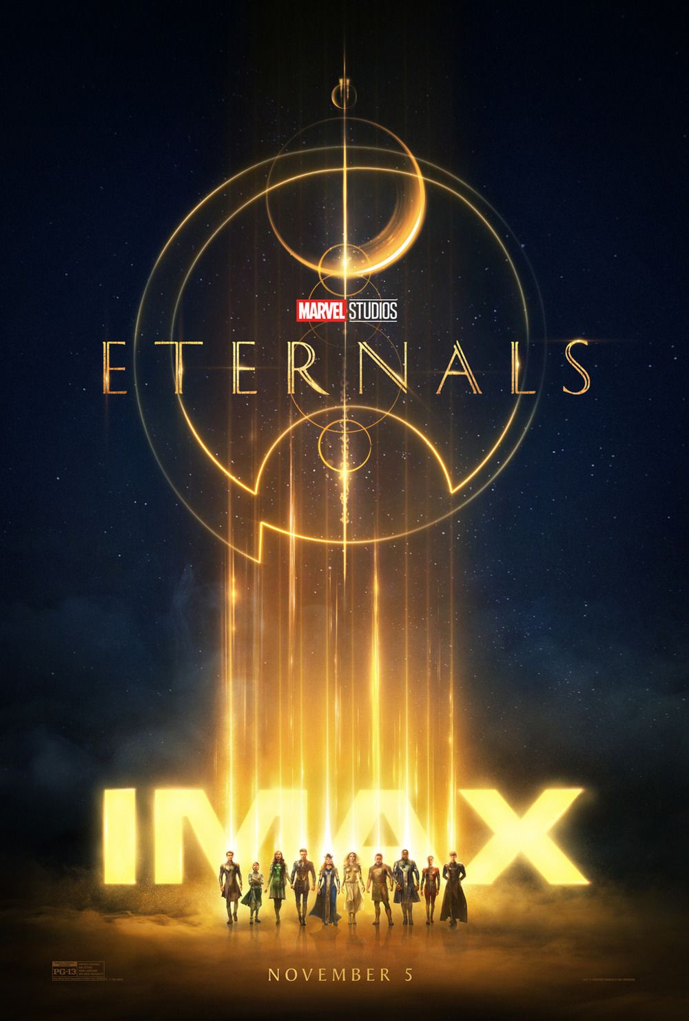 poster of Eternals (2021) Hindi Dubbed HDRip