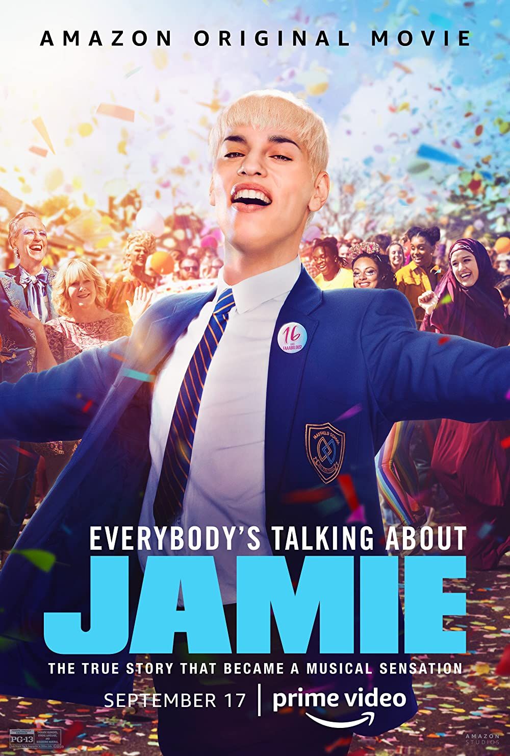 poster of Everybodys Talking About Jamie (2021) Hindi ORG Dubbed HDRip