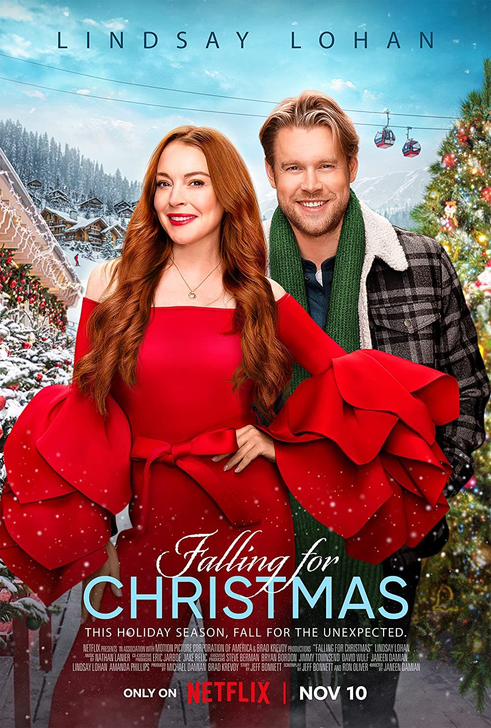 poster of Falling for Christmas (2022) Hindi Dubbed NF HDRip