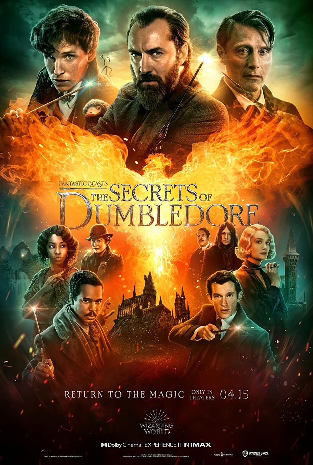 poster of Fantastic Beasts 3 Beasts The Secrets of Dumbledore (2022) Hindi Dubbed HMAX HDRip