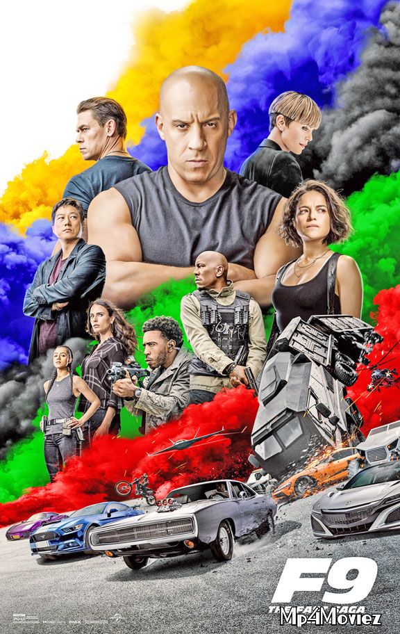 poster of Fast and Furious F9 The Fast Saga (2021) Hindi ORG (Clean) Dubbed BluRay