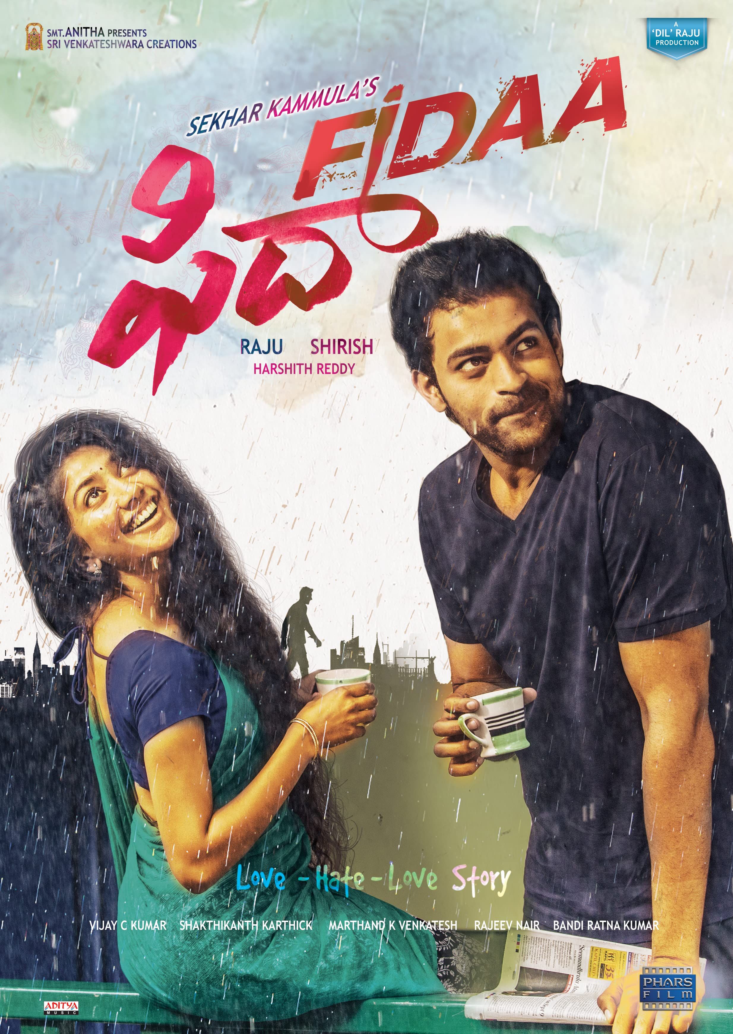 poster of Fidaa (2017) Hindi ORG Dubbed UNCUT HDRip