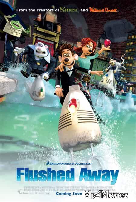 poster of Flushed Away 2006 Hindi Dubbed Movie