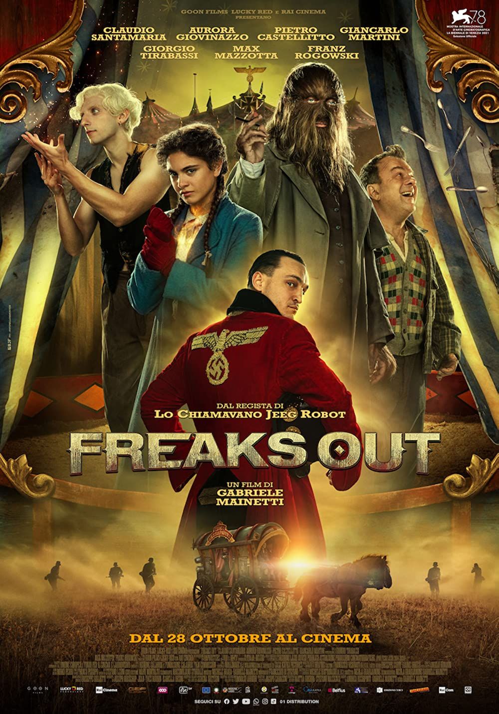 poster of Freak Out 2022 Hindi Dubbed (Unofficial) WEBRip