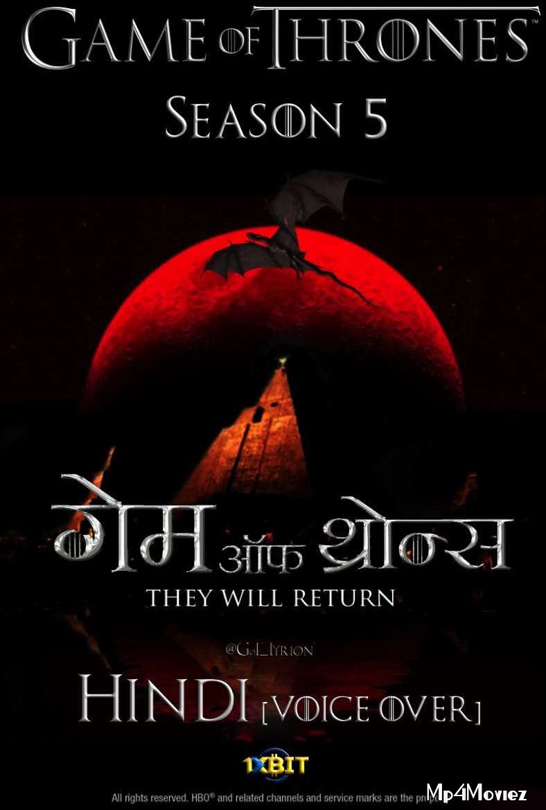 poster of Game of Thrones: Season 5 (Hindi Dubbed) Complete Series