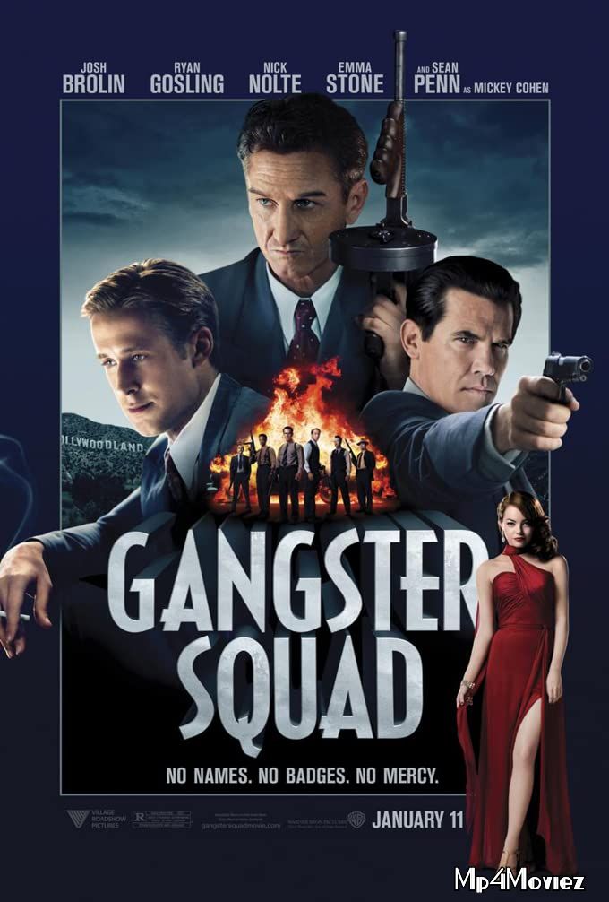 poster of Gangster Squad (2013) Hindi Dubbed BluRay