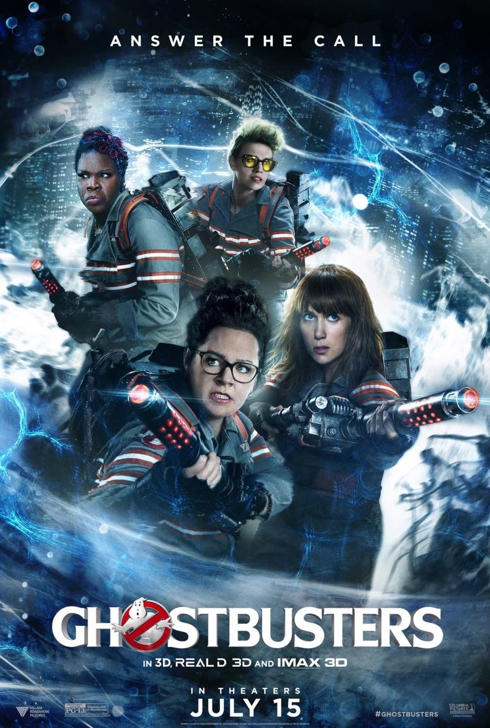 poster of Ghostbusters (2016) Hindi Dubbed Extended BluRay