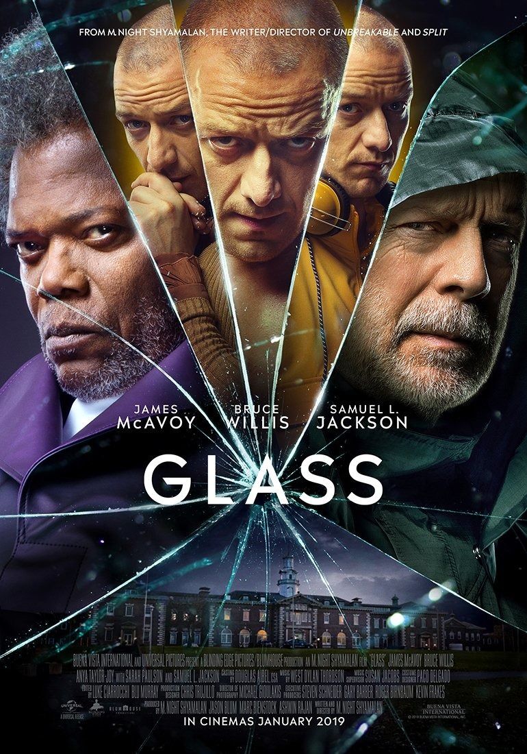 poster of Glass (2019) Hindi Dubbed BluRay