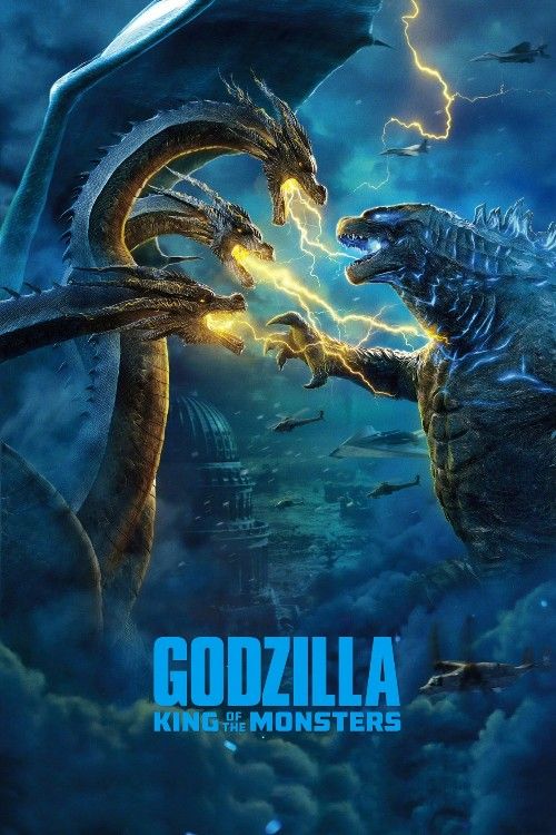 poster of Godzilla King of the Monsters (2019) Hindi Dubbed Movie