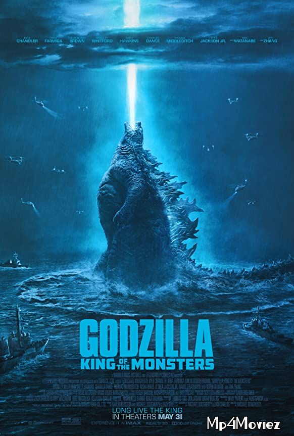 poster of Godzilla King of the Monsters (2019) Hindi Dubbed ORG BRRip