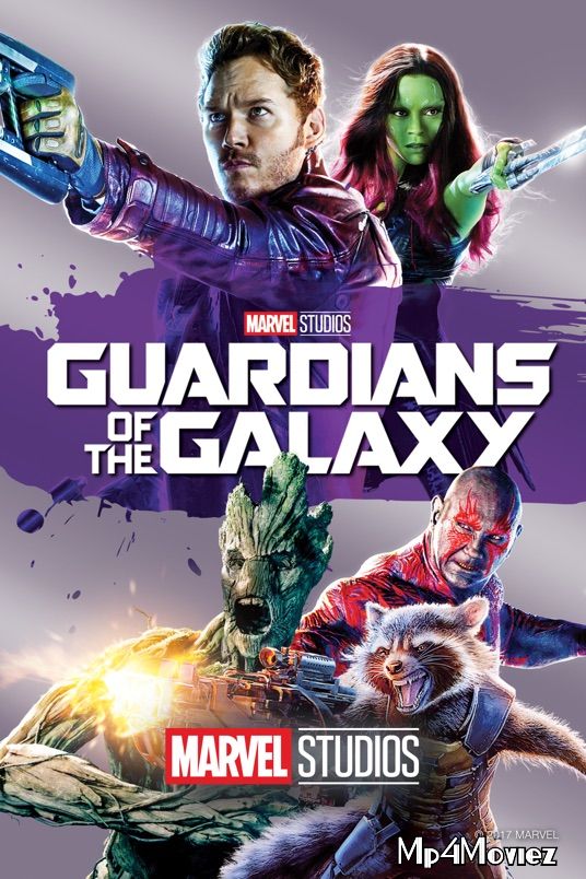 poster of Guardians of the Galaxy Vol 1 (2014) Hindi Dubbed Movie