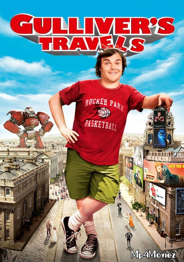 poster of Gullivers Travels 2010 Hindi Dubbed Movie