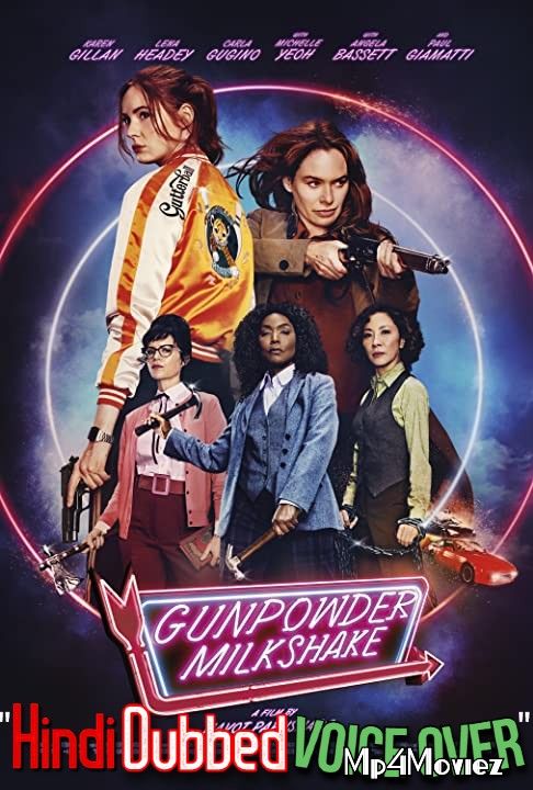 poster of Gunpowder Milkshake (2021) Hindi (Voice Over) Dubbed WEBRip