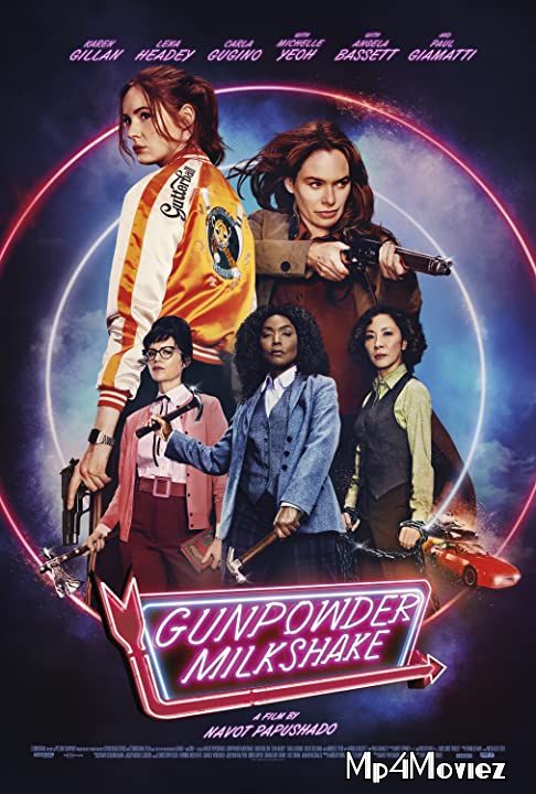 poster of Gunpowder Milkshake (2021) Hollywood English WEB-DL