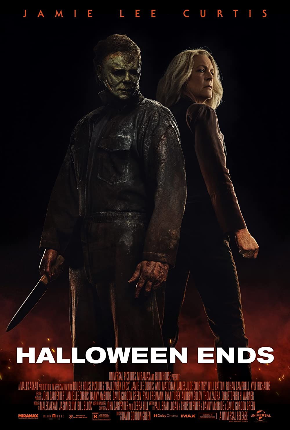 poster of Halloween Ends (2022) Hindi ORG Dubbed HDRip