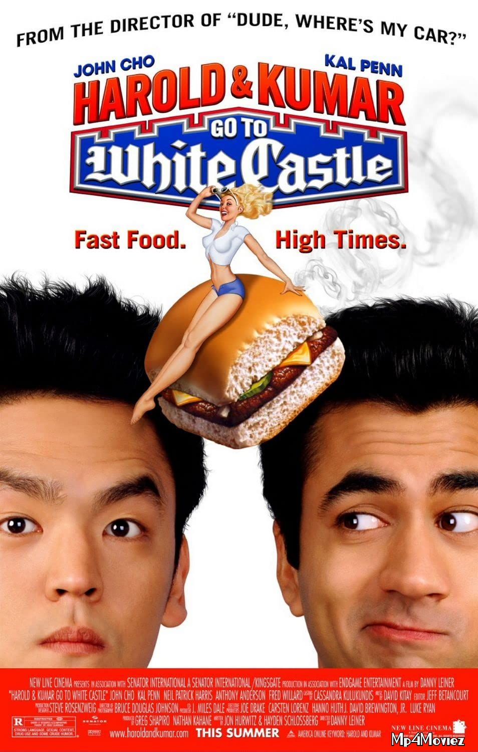 poster of Harold and Kumar Go to White Castle 2004 Hindi Dubbed Movie