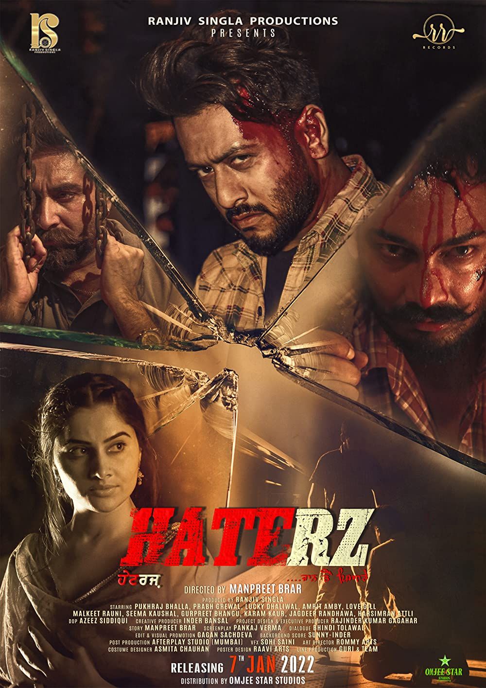 poster of Haterz (2022) Punjabi HDRip