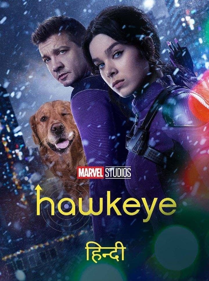 poster of Hawkeye (2021) Season 1 Hindi Dubbed Completed Series HDRip