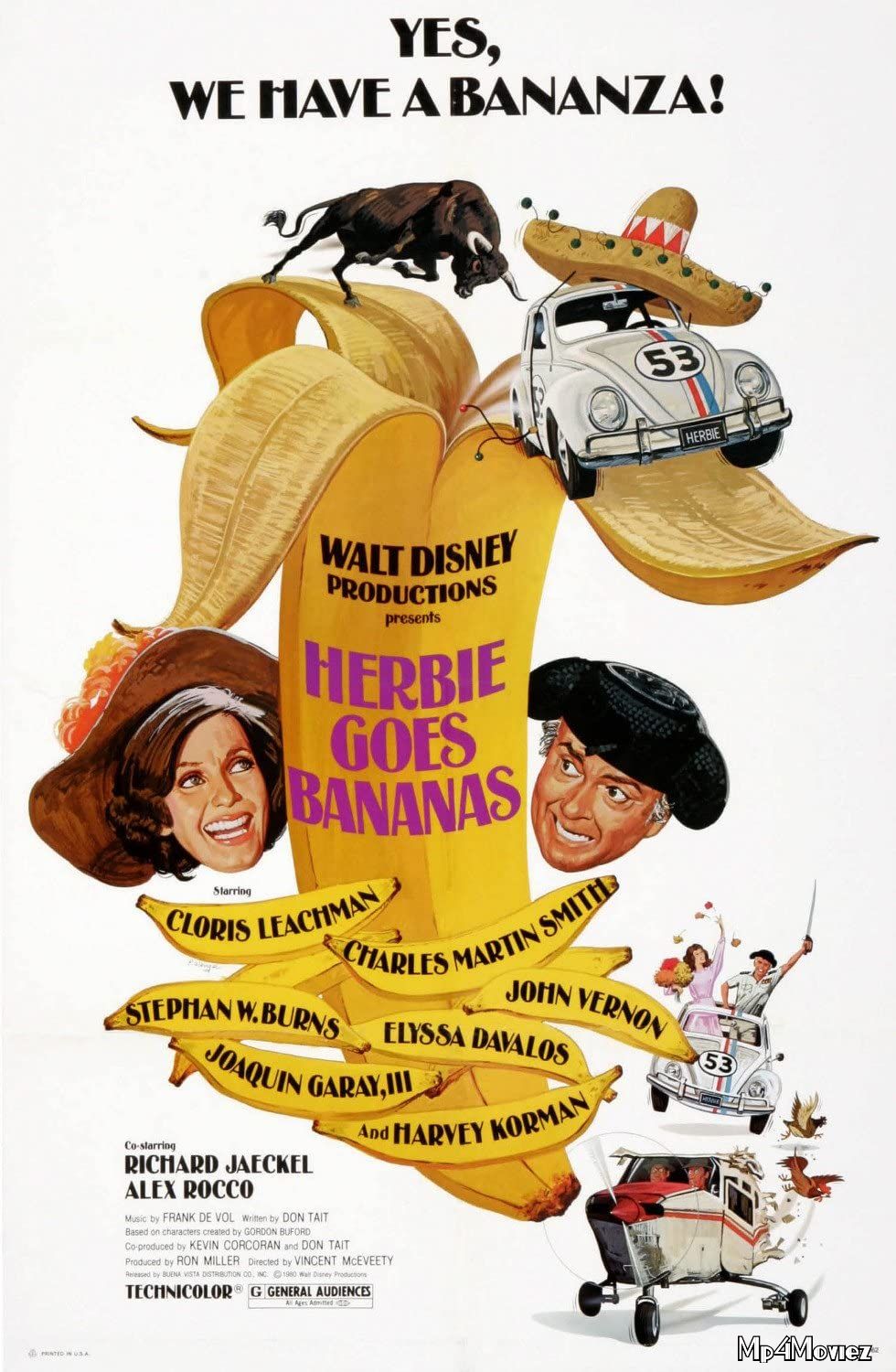 poster of Herbie Goes Bananas 1980 Hindi Dubbed Full Movie