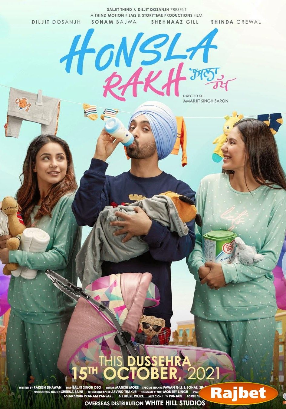 poster of Honsla Rakh (2021) Punjabi CAMRip