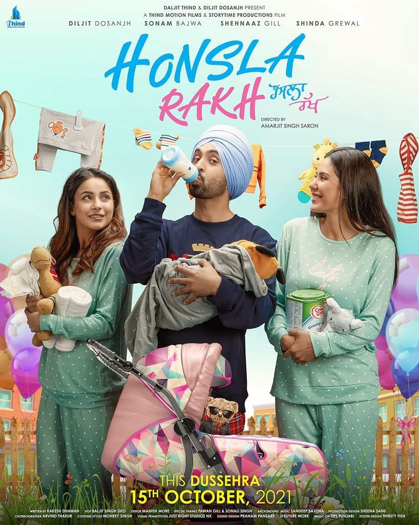 poster of Honsla Rakh (2021) Punjabi HDRip