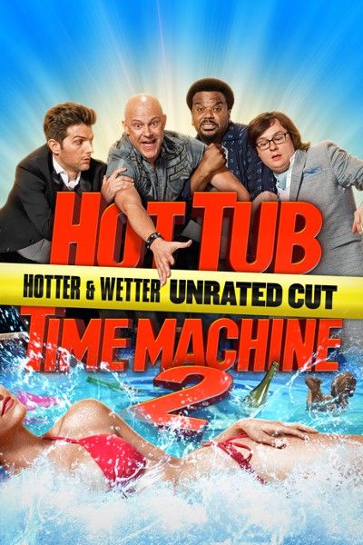 poster of Hot Tub Time Machine 2 (2015) Unrated Hindi Dubbed BluRay