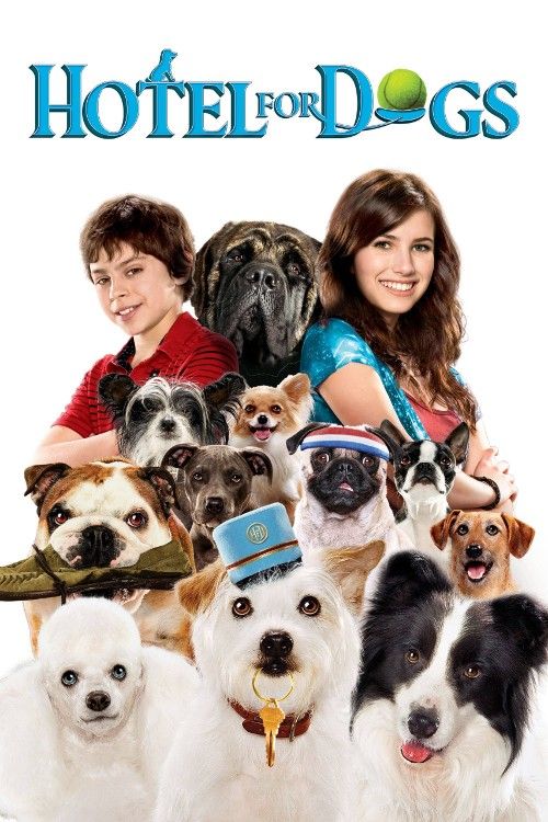 poster of Hotel for Dogs 2009 Hindi Dubbed Movie