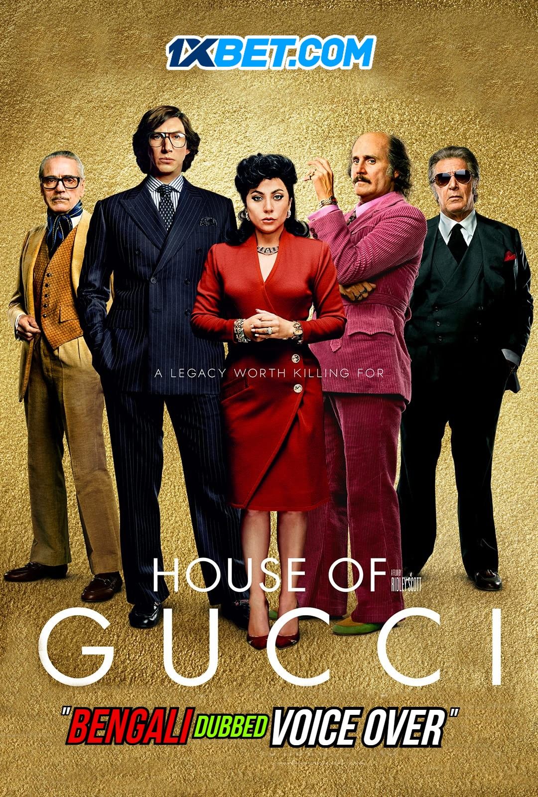 poster of House of Gucci (2021) Bengali (Voice Over) Dubbed HDCAM