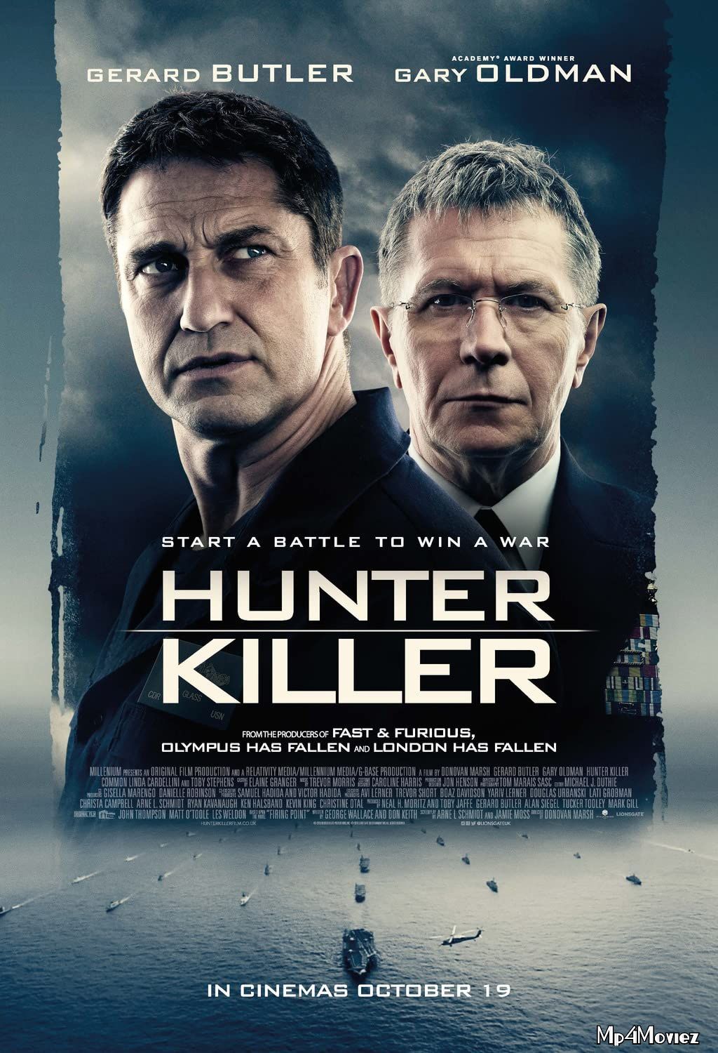 poster of Hunter Killer 2018 Hindi Dubbed Full Movie