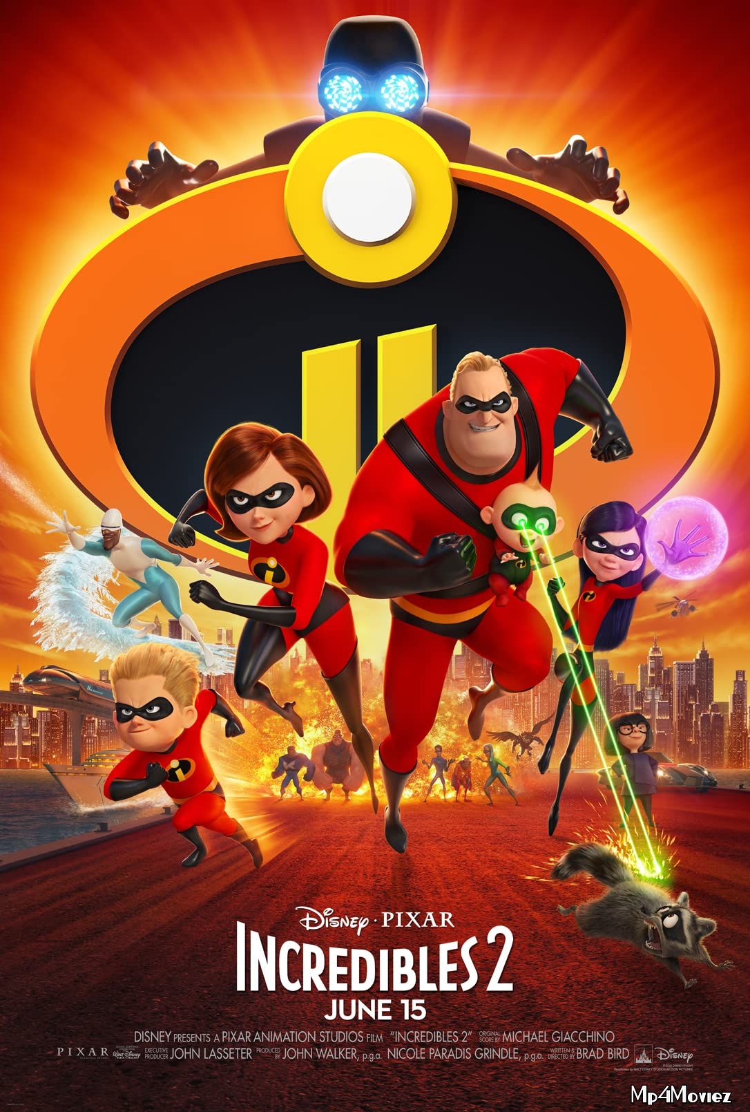 poster of Incredibles 2 (2018) Hindi Dubbed ORG BRRip