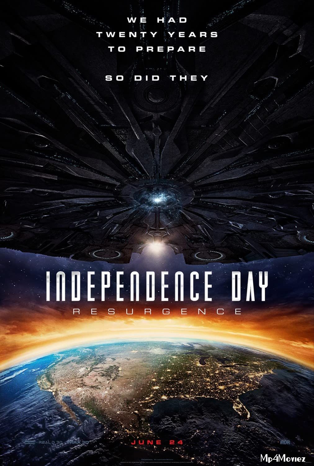 poster of Independence Day Resurgence (2016) Hindi Dubbed BluRay